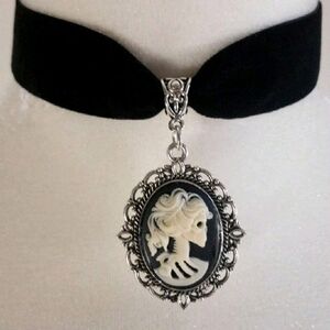 Goth Cameo Pendant